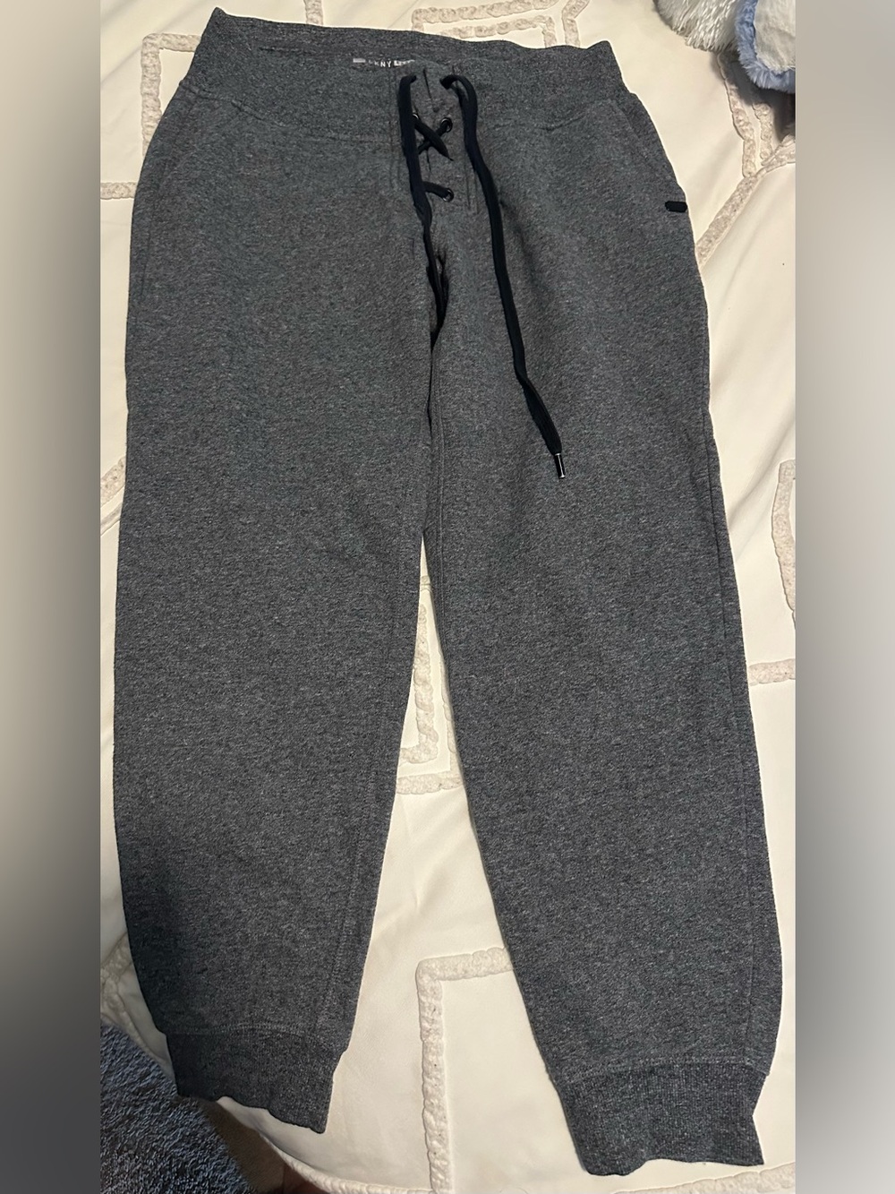 DKNY Dark Gray Drawstring Sweat Jogger Pants